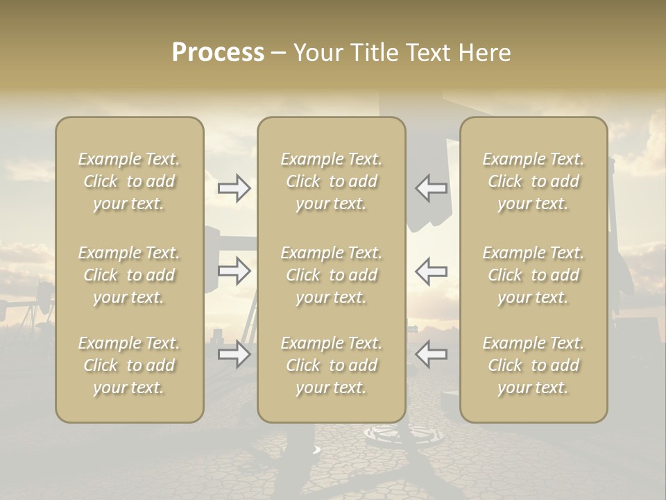 Oilfield Pump Natural PowerPoint Template