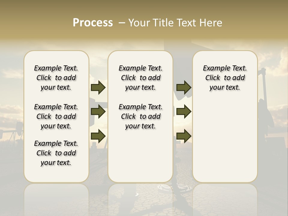 Oilfield Pump Natural PowerPoint Template