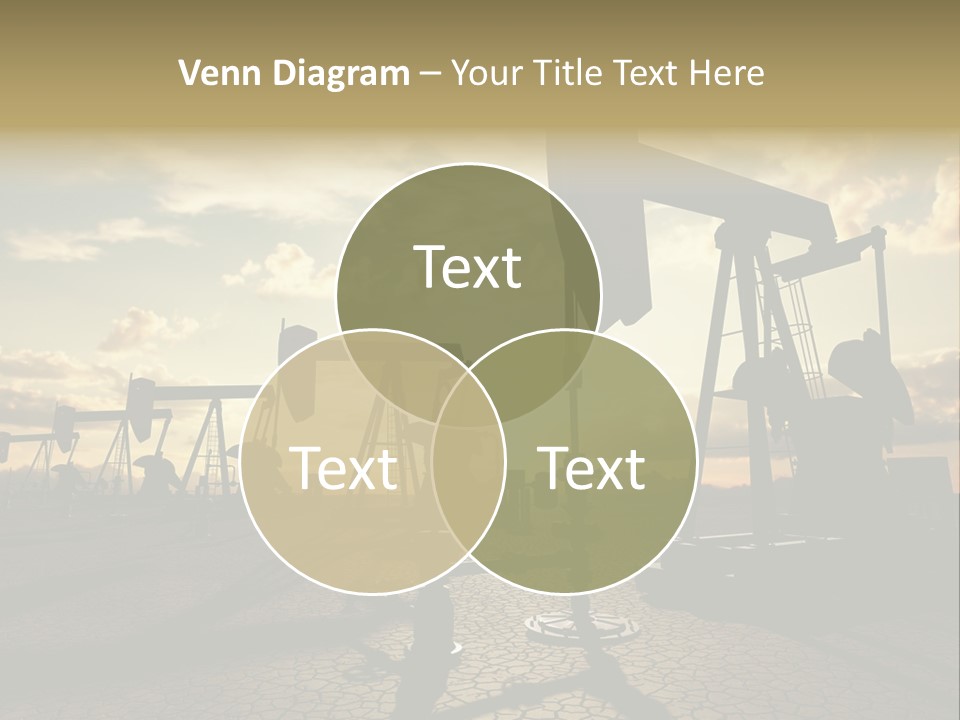 Oilfield Pump Natural PowerPoint Template