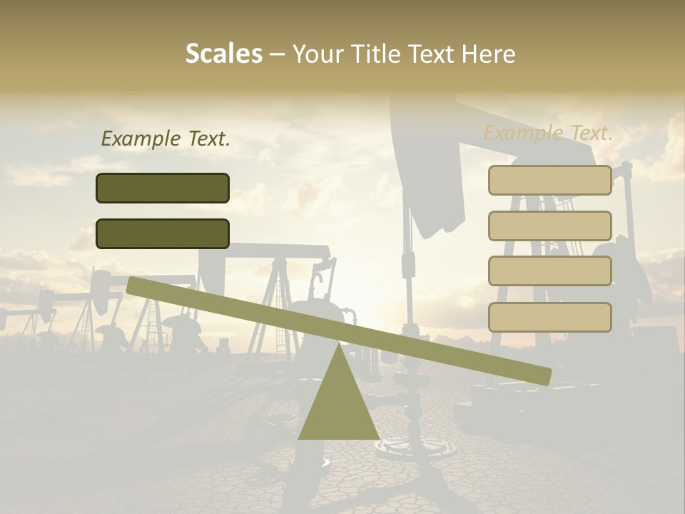 Oilfield Pump Natural PowerPoint Template