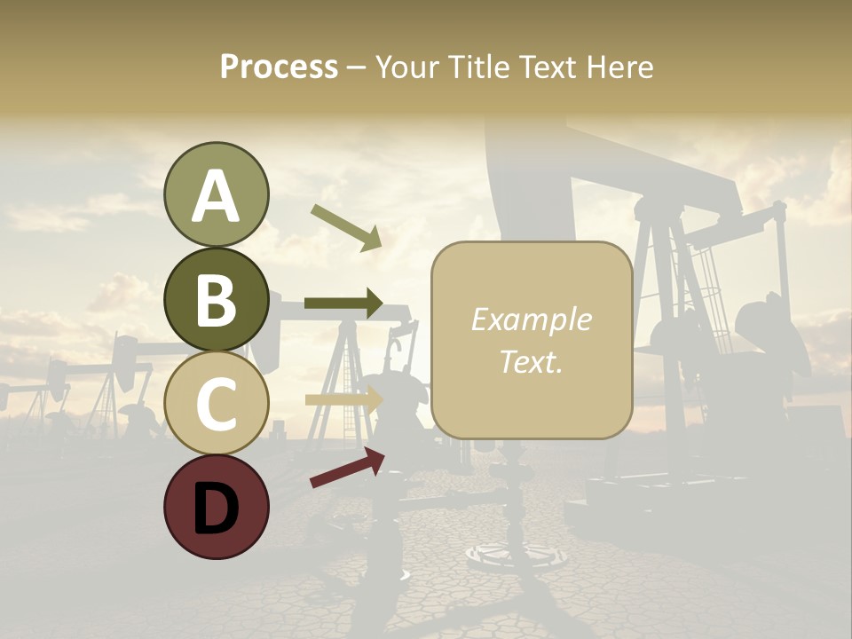 Oilfield Pump Natural PowerPoint Template