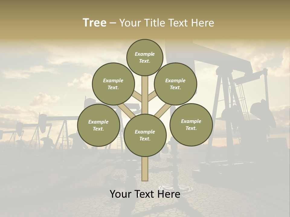 Oilfield Pump Natural PowerPoint Template