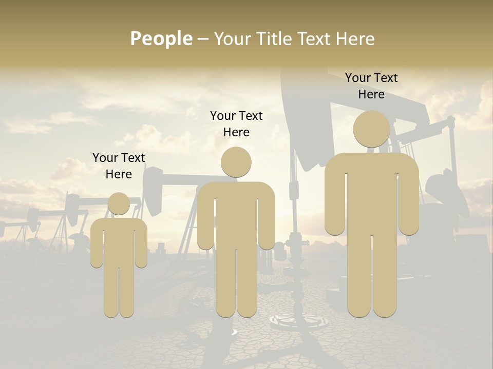 Oilfield Pump Natural PowerPoint Template