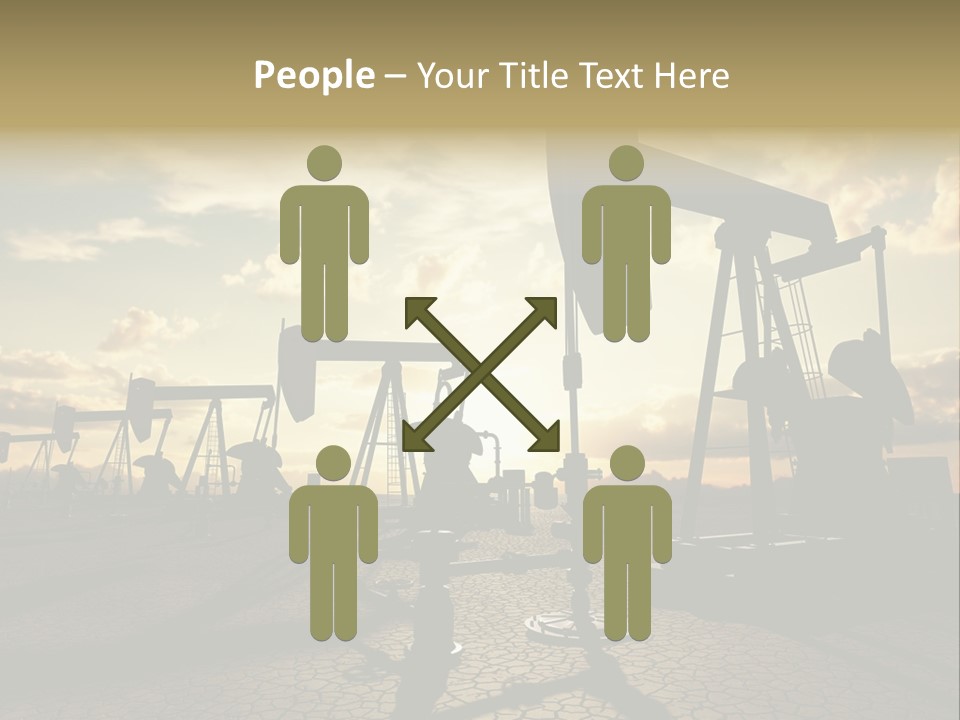 Oilfield Pump Natural PowerPoint Template