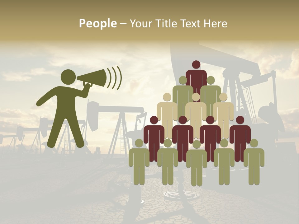 Oilfield Pump Natural PowerPoint Template