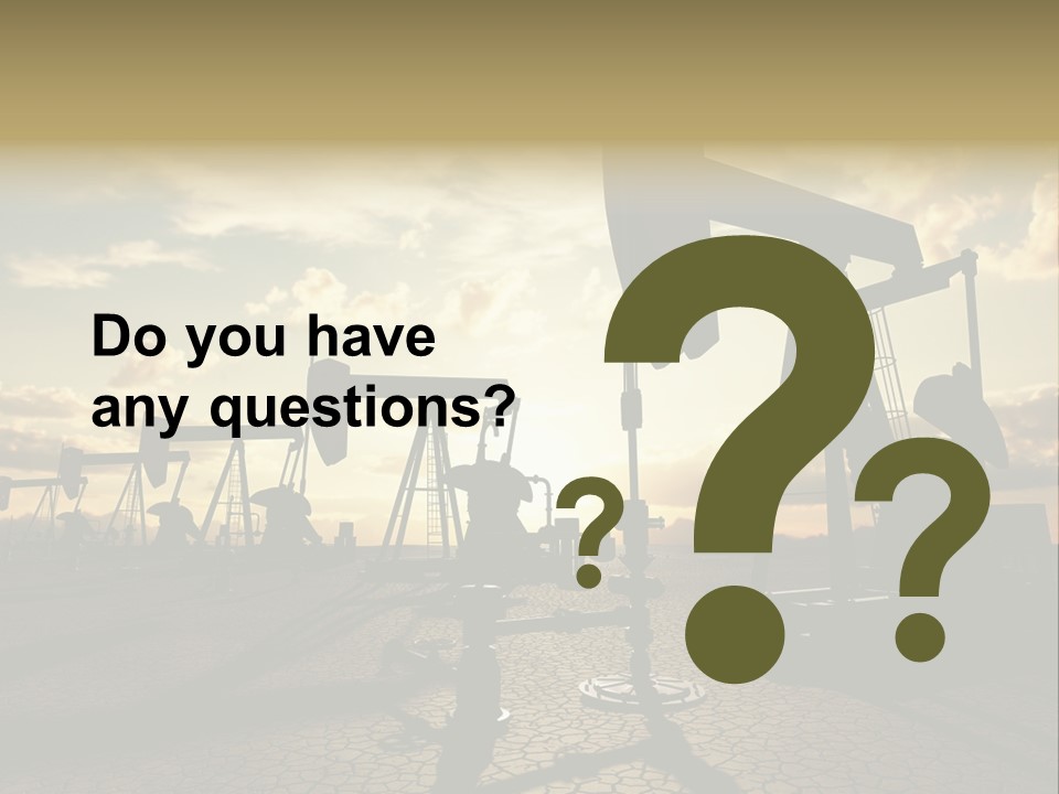 Oilfield Pump Natural PowerPoint Template