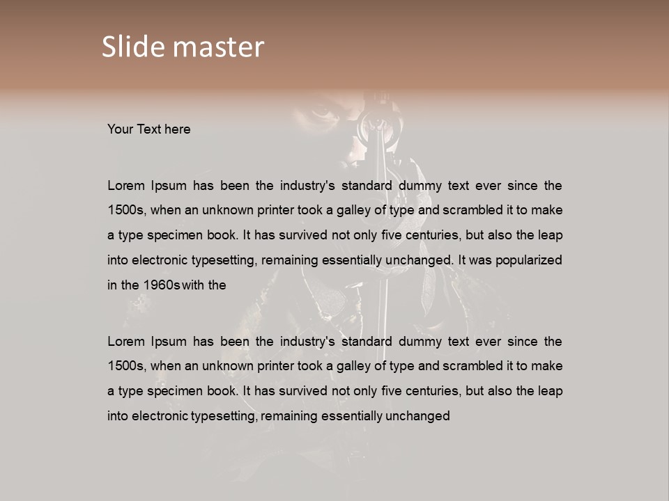 Marines Scope Weapon PowerPoint Template