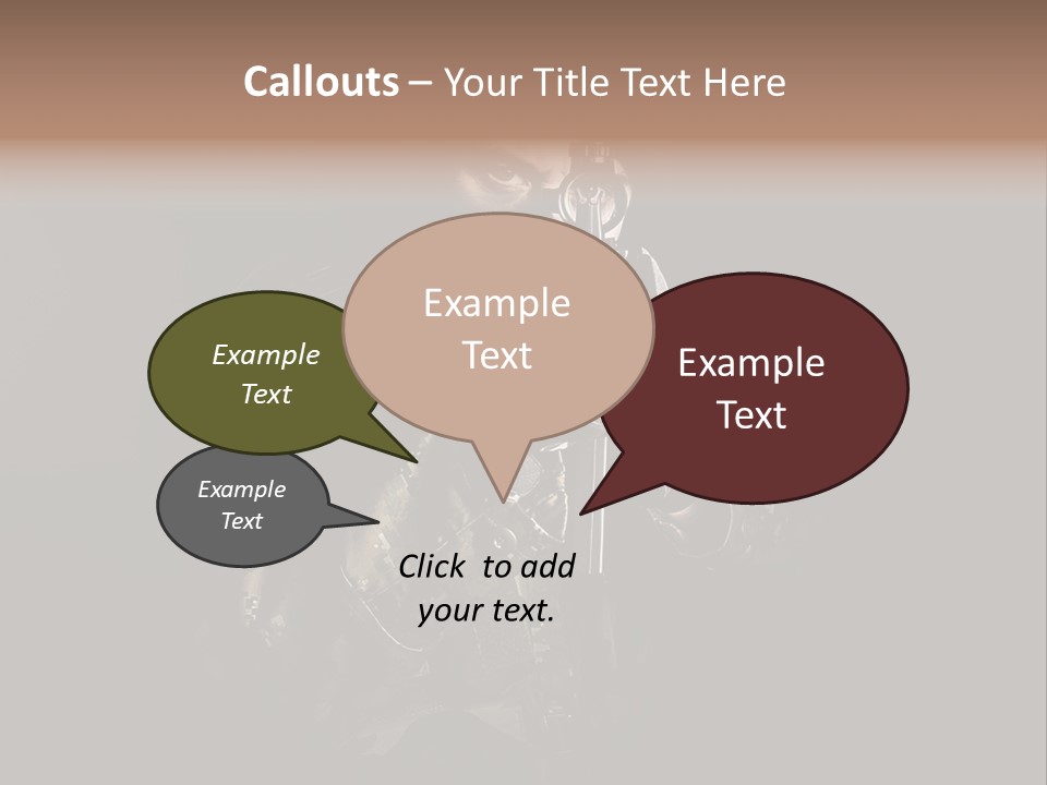 Marines Scope Weapon PowerPoint Template
