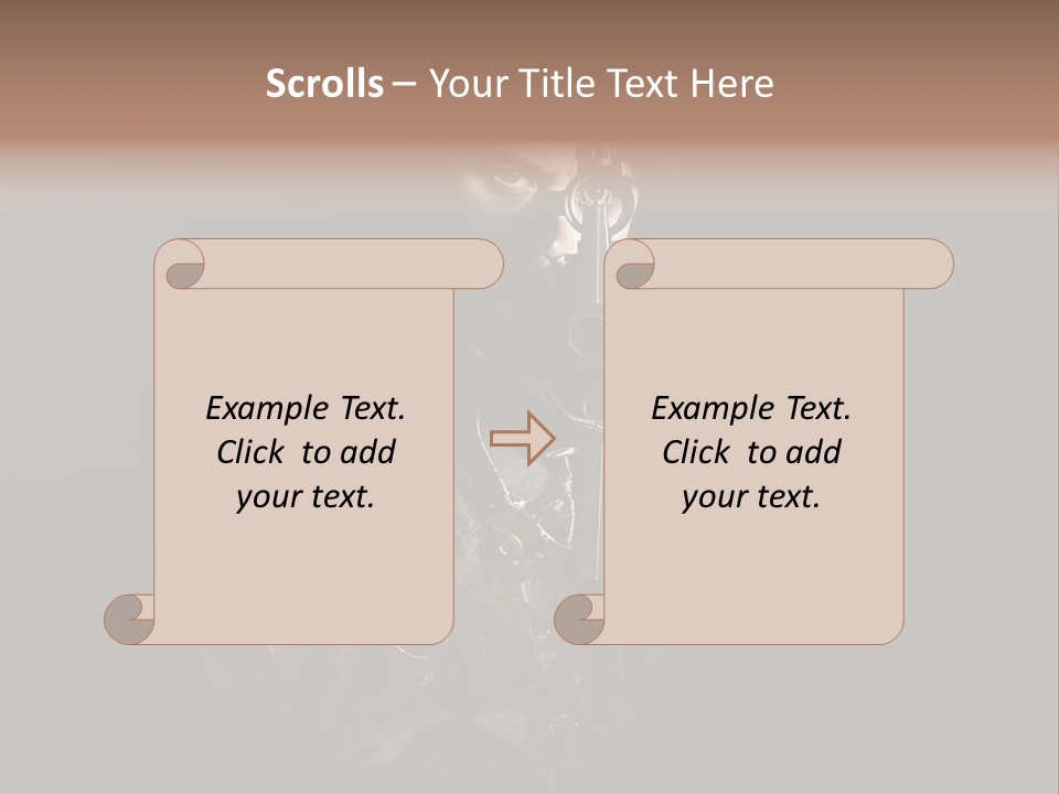 Marines Scope Weapon PowerPoint Template