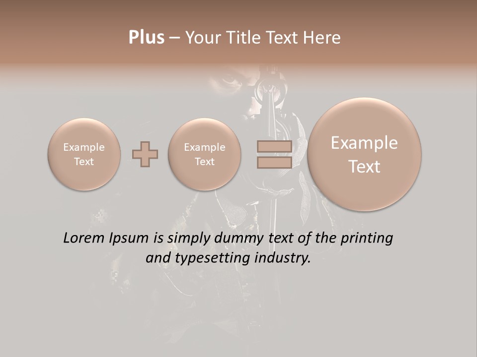Marines Scope Weapon PowerPoint Template