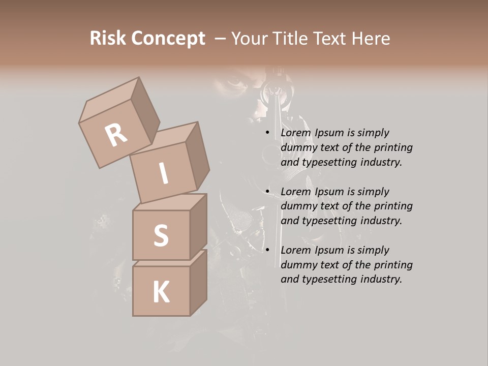 Marines Scope Weapon PowerPoint Template