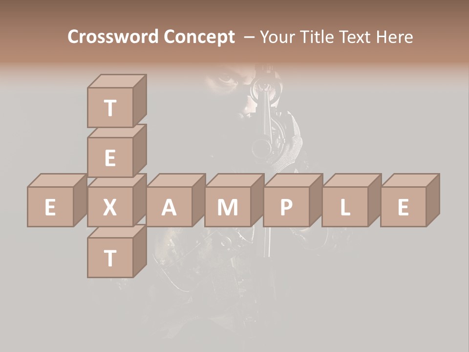 Marines Scope Weapon PowerPoint Template