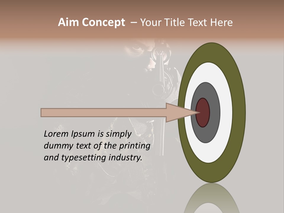 Marines Scope Weapon PowerPoint Template