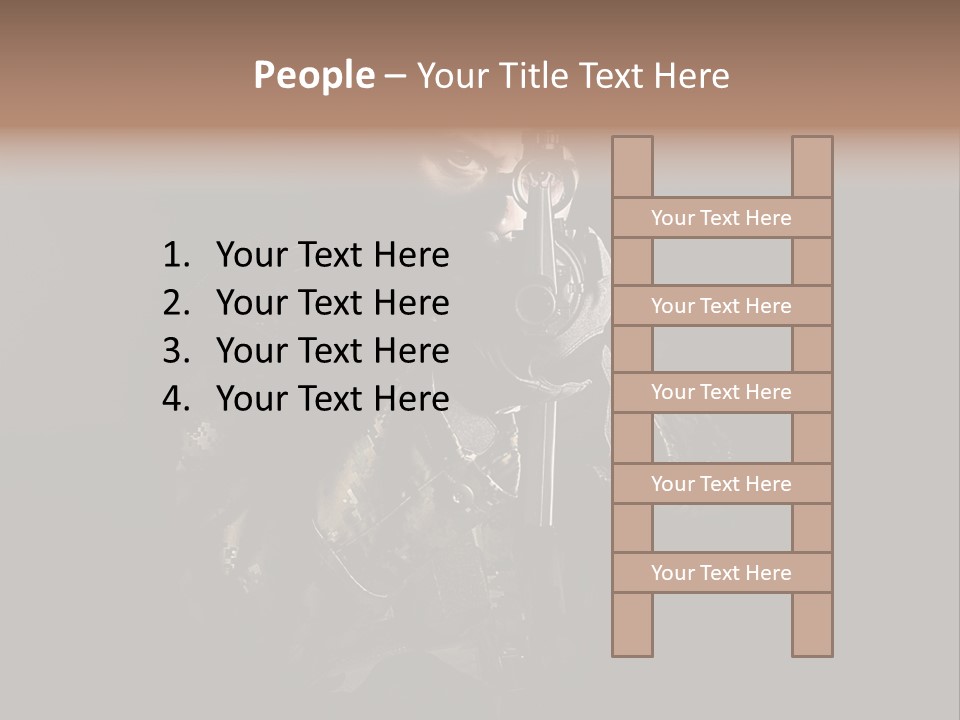 Marines Scope Weapon PowerPoint Template