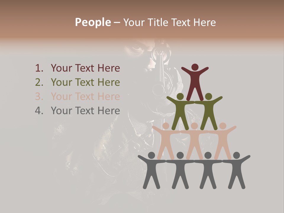 Marines Scope Weapon PowerPoint Template