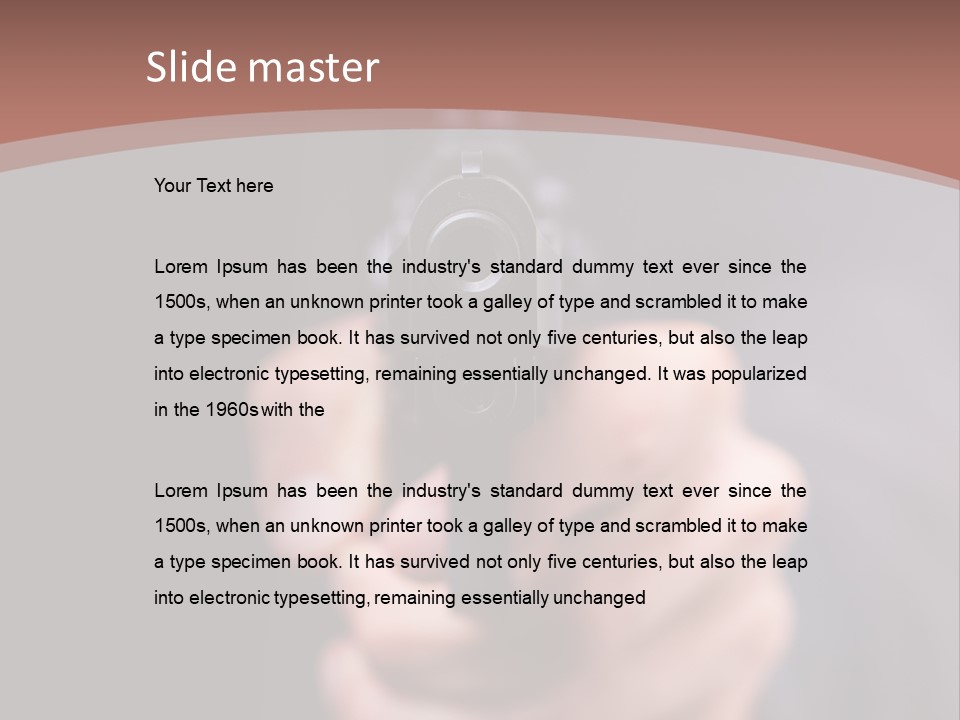 Danger Threat Assassin PowerPoint Template