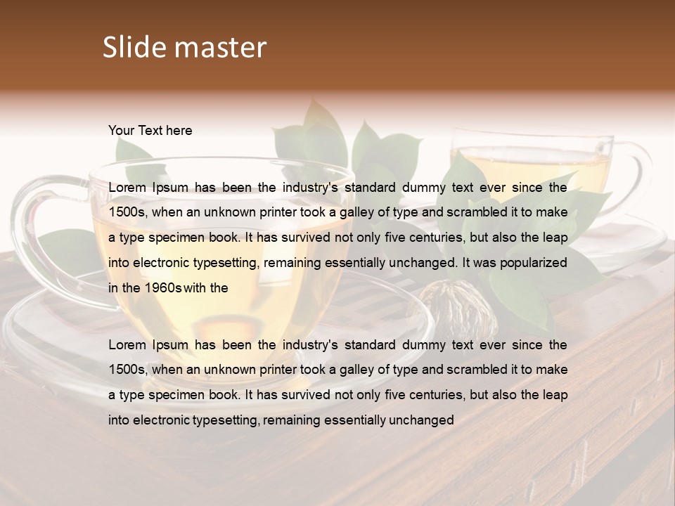 Beverage Beauty Transparent PowerPoint Template