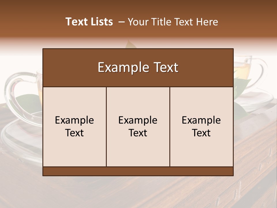 Beverage Beauty Transparent PowerPoint Template