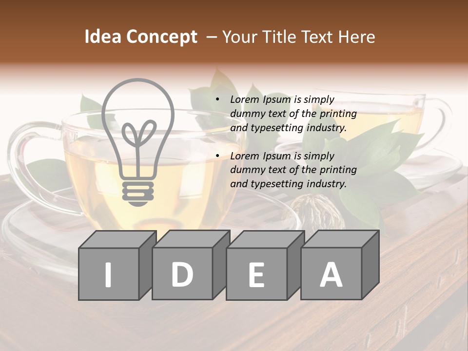 Beverage Beauty Transparent PowerPoint Template