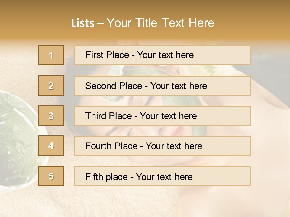 Pampering Face Relaxation PowerPoint Template