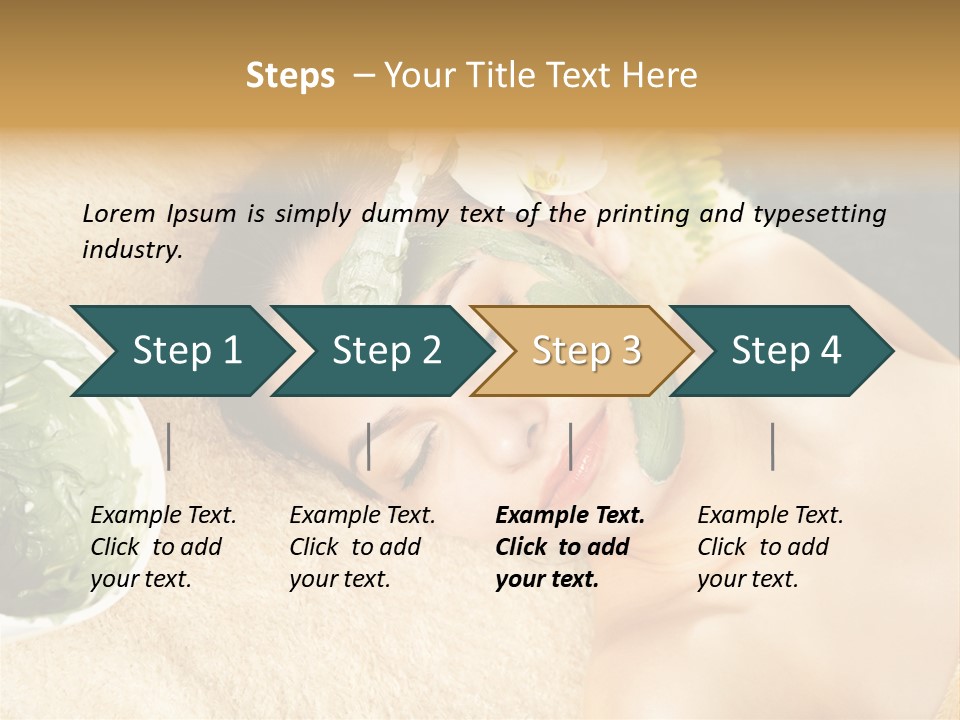 Pampering Face Relaxation PowerPoint Template