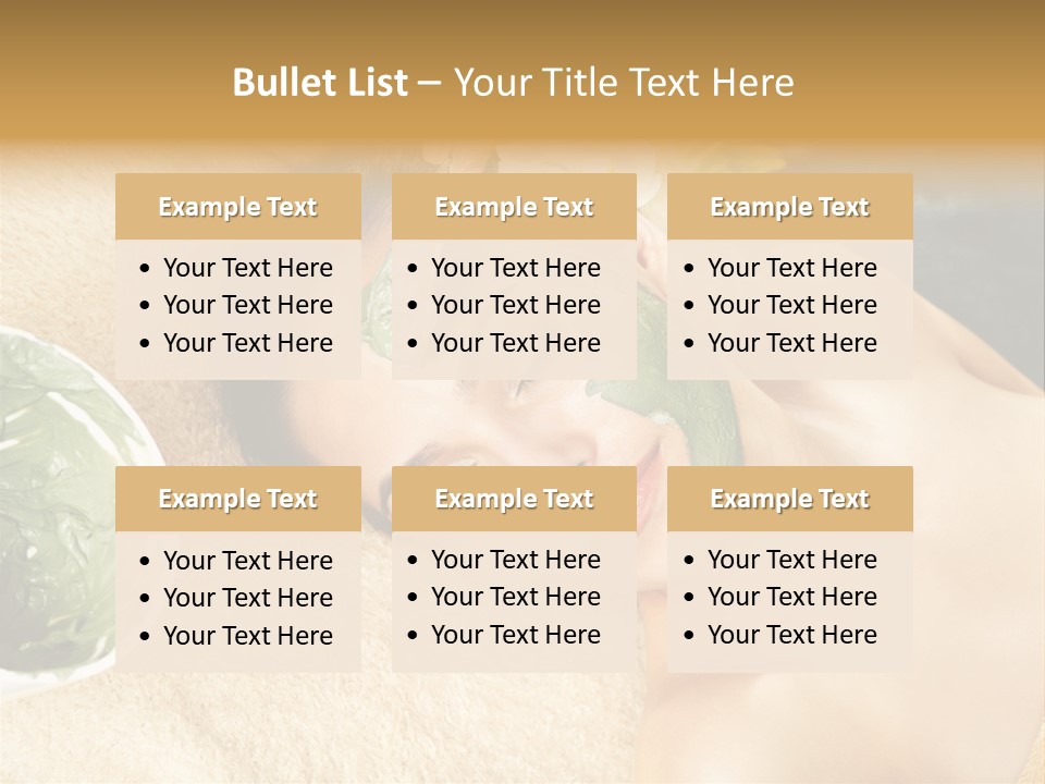 Pampering Face Relaxation PowerPoint Template