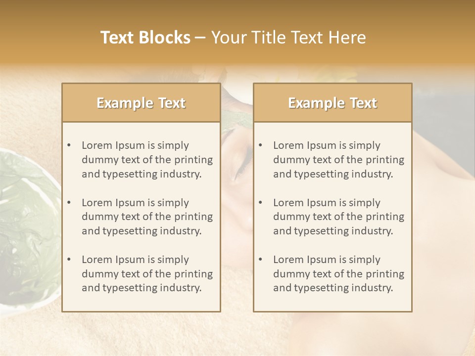 Pampering Face Relaxation PowerPoint Template