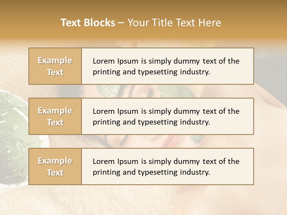 Pampering Face Relaxation PowerPoint Template