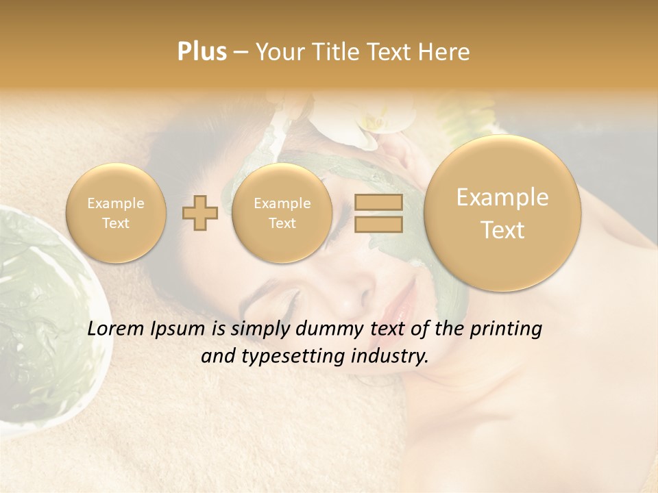 Pampering Face Relaxation PowerPoint Template