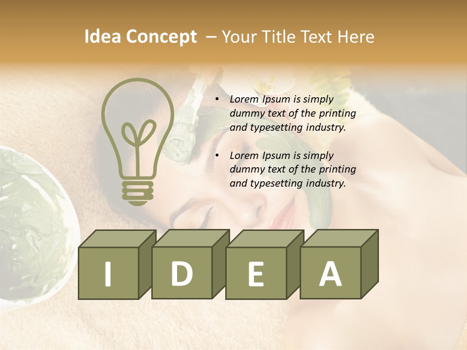 Pampering Face Relaxation PowerPoint Template