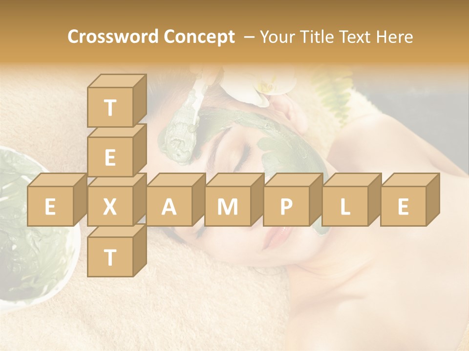 Pampering Face Relaxation PowerPoint Template