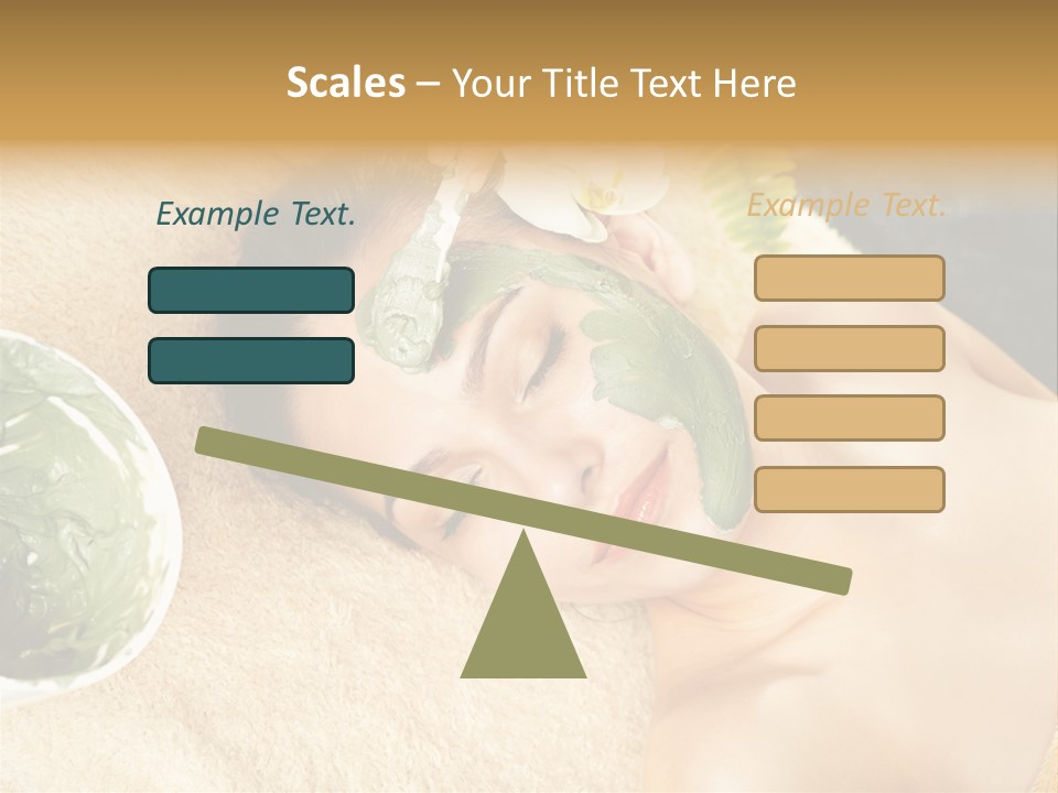 Pampering Face Relaxation PowerPoint Template