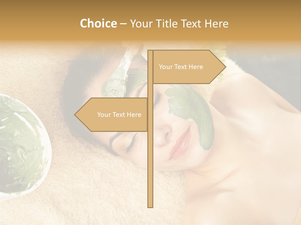 Pampering Face Relaxation PowerPoint Template