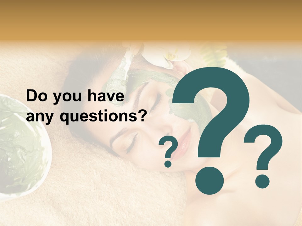 Pampering Face Relaxation PowerPoint Template