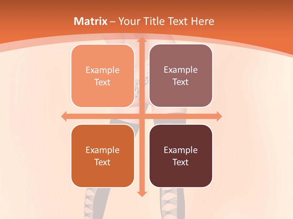 A Woman In Lingerie And Stockings Is Posing For A Picture PowerPoint Template