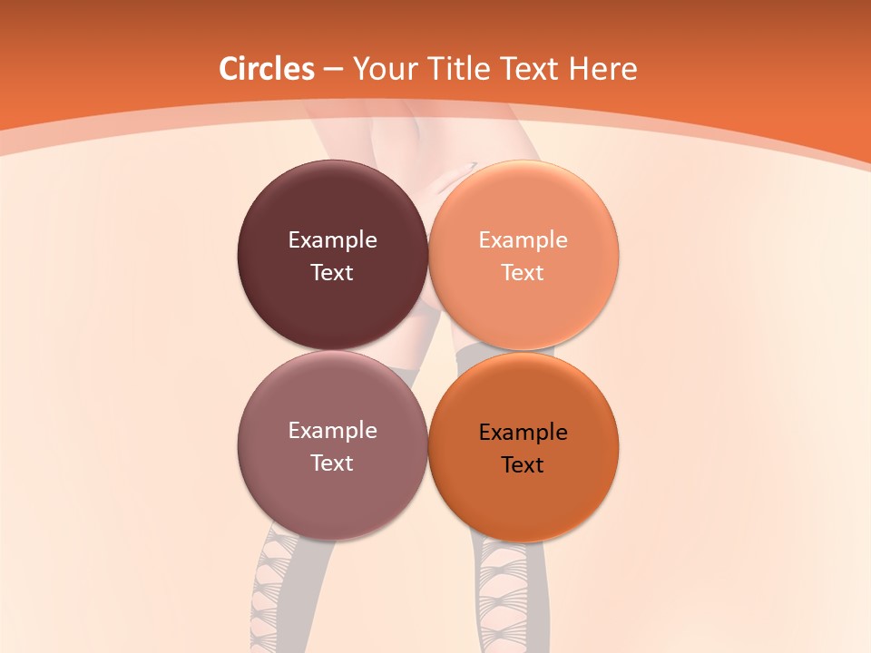 A Woman In Lingerie And Stockings Is Posing For A Picture PowerPoint Template