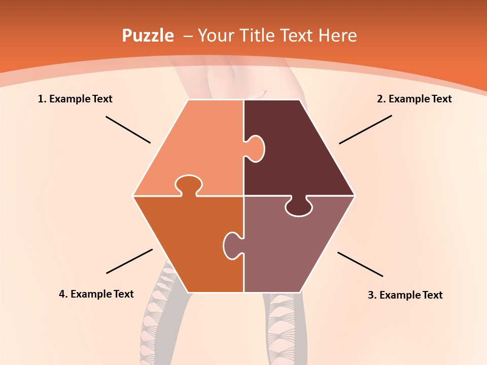 A Woman In Lingerie And Stockings Is Posing For A Picture PowerPoint Template