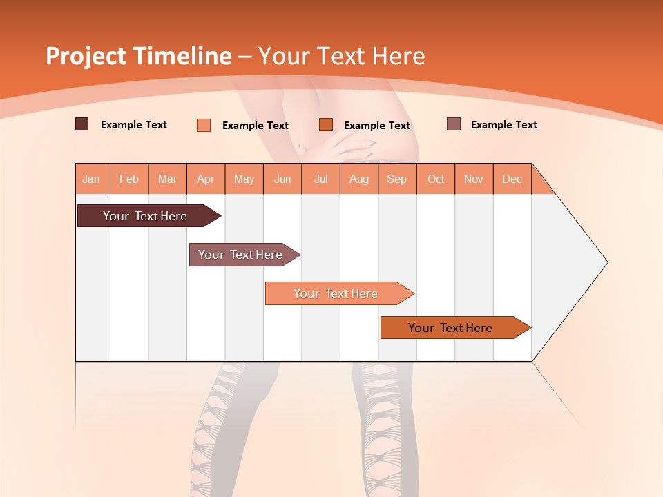 A Woman In Lingerie And Stockings Is Posing For A Picture PowerPoint Template