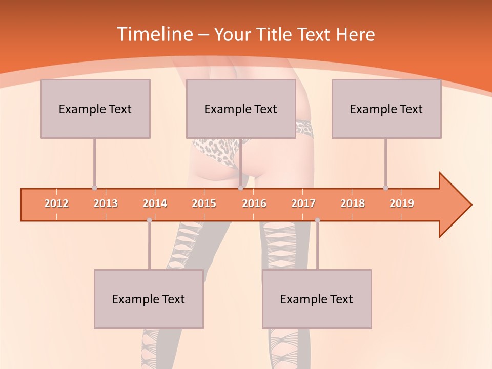 A Woman In Lingerie And Stockings Is Posing For A Picture PowerPoint Template