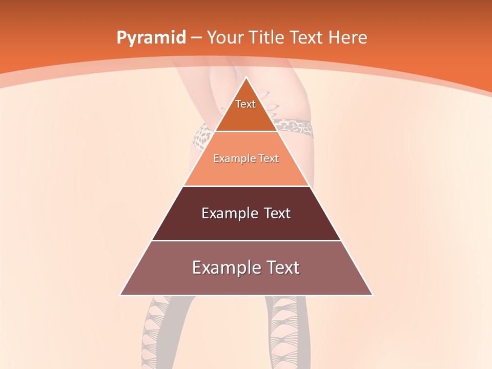 A Woman In Lingerie And Stockings Is Posing For A Picture PowerPoint Template