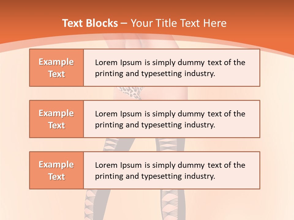 A Woman In Lingerie And Stockings Is Posing For A Picture PowerPoint Template
