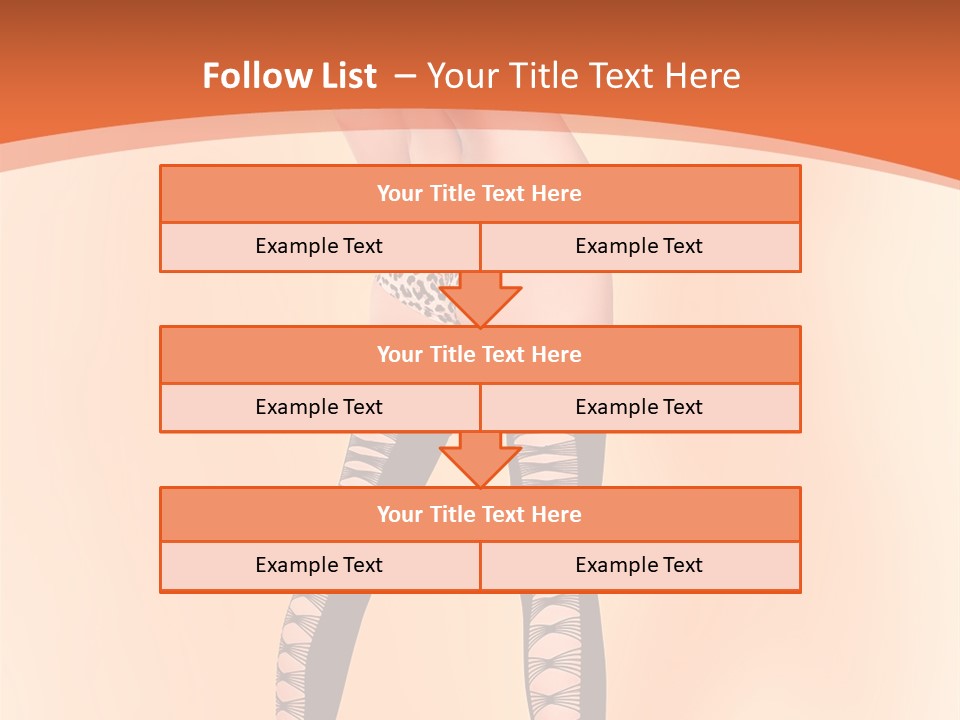 A Woman In Lingerie And Stockings Is Posing For A Picture PowerPoint Template