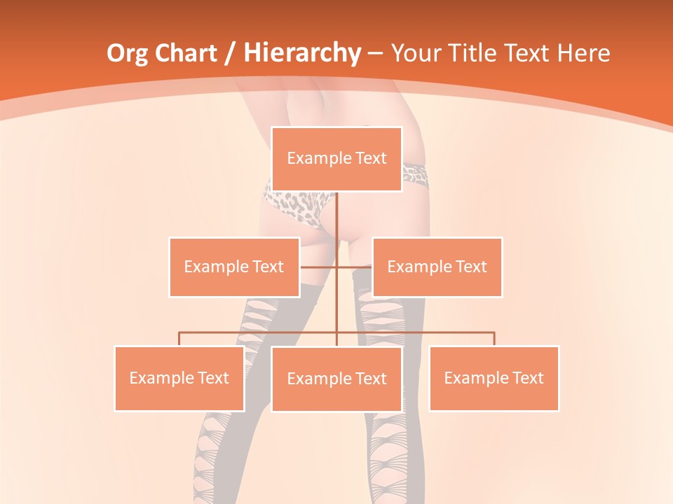 A Woman In Lingerie And Stockings Is Posing For A Picture PowerPoint Template