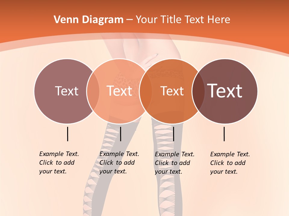 A Woman In Lingerie And Stockings Is Posing For A Picture PowerPoint Template