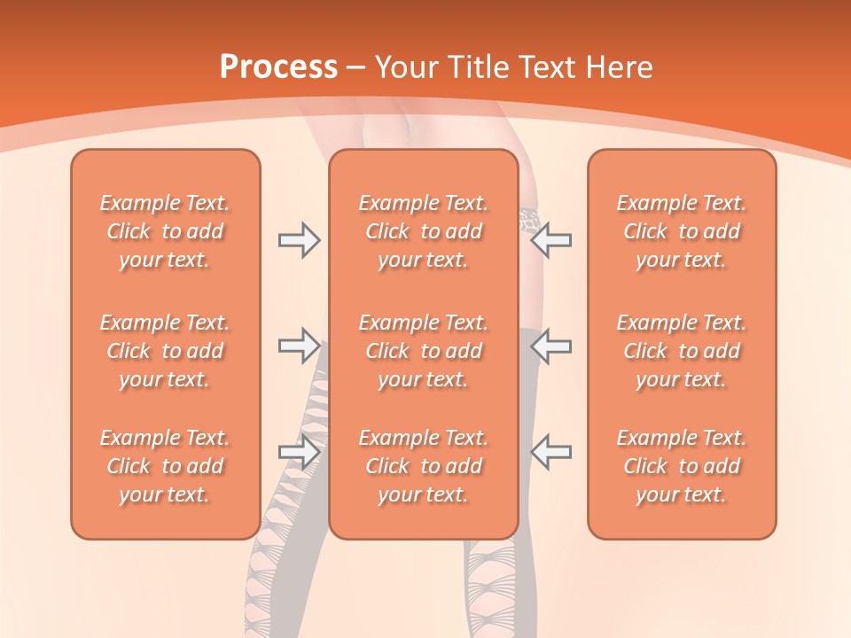 A Woman In Lingerie And Stockings Is Posing For A Picture PowerPoint Template