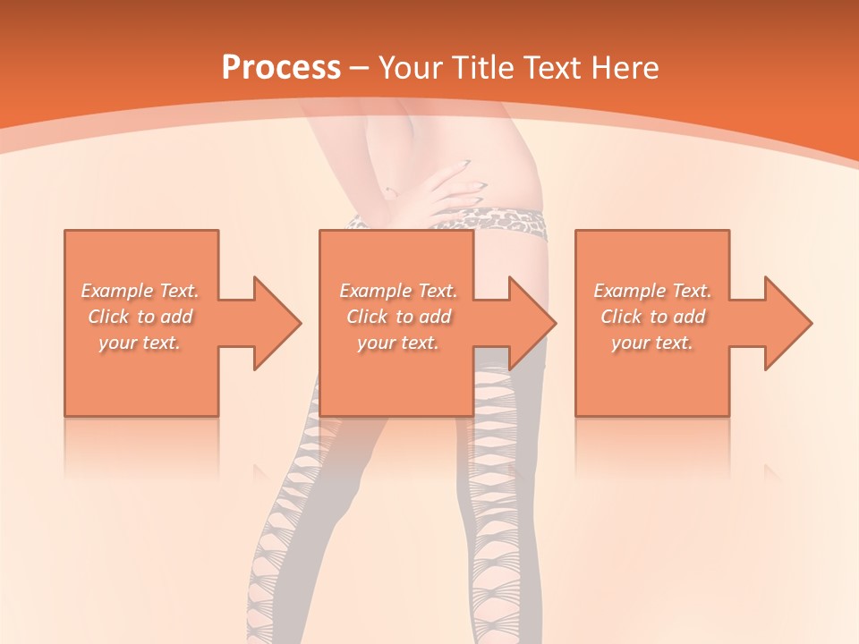 A Woman In Lingerie And Stockings Is Posing For A Picture PowerPoint Template
