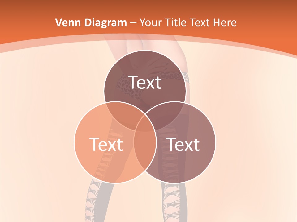 A Woman In Lingerie And Stockings Is Posing For A Picture PowerPoint Template