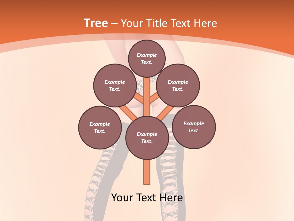 A Woman In Lingerie And Stockings Is Posing For A Picture PowerPoint Template