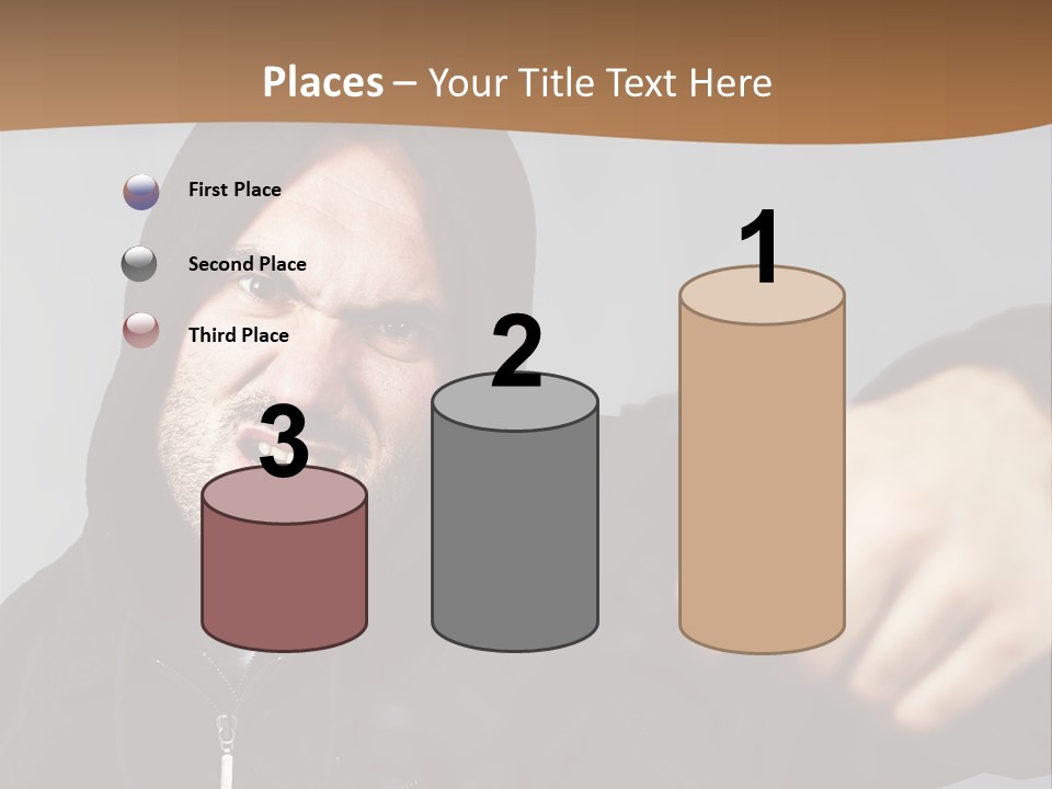 Gunman Male Terrorist PowerPoint Template