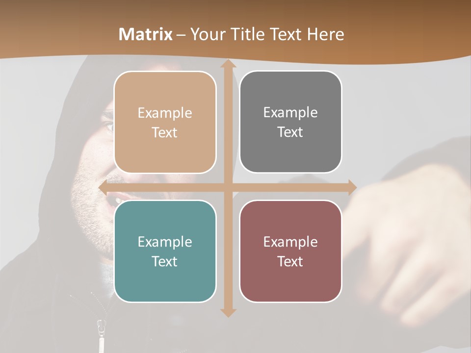 Gunman Male Terrorist PowerPoint Template